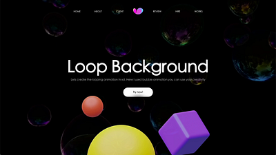 Loop Background dark design motion graphics trending ui ux vector website