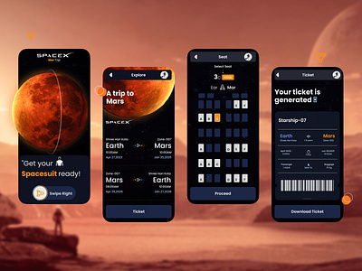 User-Friendly Platform for Booking SpaceX Rocket Seats seamless navigation