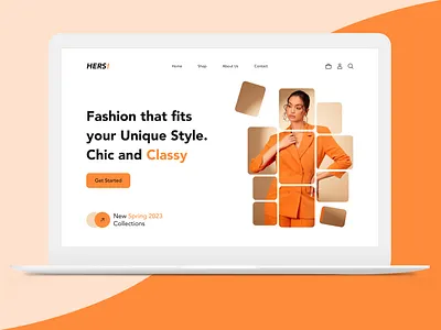 Clothing Brand Website Concept design figma landing page ui uiux website