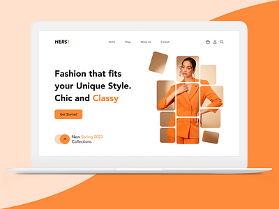 Clothing Brand Website Concept design figma landing page ui uiux website