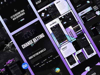 Bookmaker.XYZ: Behance case animation app bet betslip betting branding cryptocurrency decentralised design gambling interface logo sports swap token ui ux web web design website
