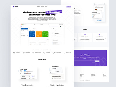 Landing page for Task Management Dashboard desktop figma design landing page ui uiux user interface design website