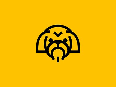 Shih Tzu Dog Logo app branding design dog emblem geometric icon identity illustration lines logo mark mascot pet playful puppy shih tzu symbol vector vet