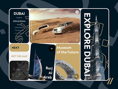 Dubai Travel Web Platform app arab dashboard design dubai gps home page landing landing page map online platform tour travel travelling trip ui ux web website