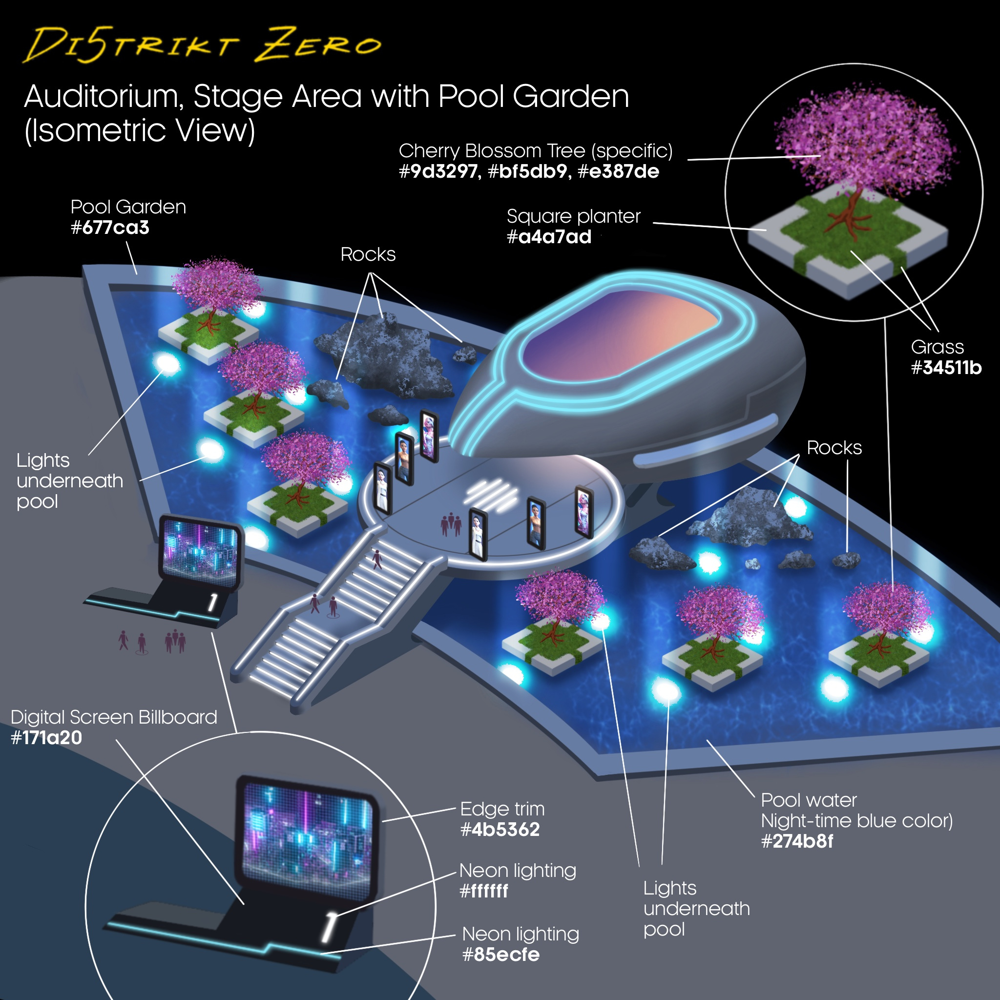 Concept designs for environments in the Ozone Metaverse art concept design futuristic graphic design illustration metaverse
