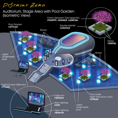 Concept designs for environments in the Ozone Metaverse art concept design futuristic graphic design illustration metaverse