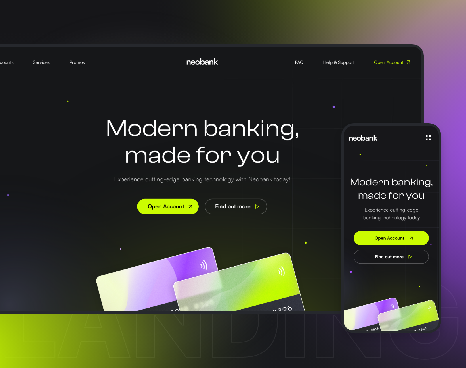 Bank Landing Page Concept By Angelique Cabezas On Dribbble