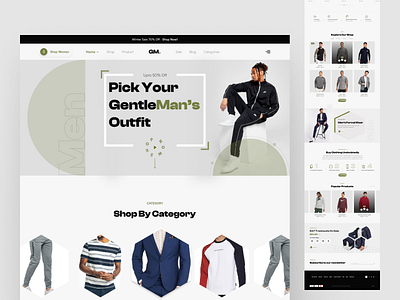 Clothing E-Commerce Website 3d app branding concept design e commerce illustration interface landing page trending ui ux website