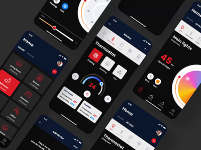 Smart Home UI awesome designer dark app dashboard designinspiration designprocess figma future app designer illustration iot mobile app product designer smart home app tripsforaspiringdesigner ui ui designer ui ux designer uiuxdesign user reserch ux designer web 3.0