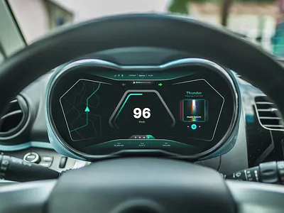 HMI Car Dashboard UI Design ai automotive car car dashboard car dashboard design cartech dashboard dashboard design design electrical vehical futuristic hmi hmi car hmi car dashboard innovation trend ui ui design uiux