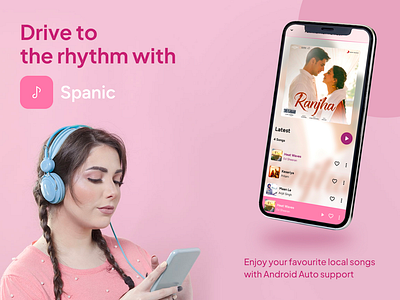 Introducing Spanic App - Designed For Your Love Of Music! 7span branding design logo mobile application music app music icon music love ui ux