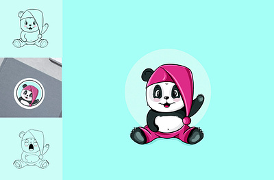 Sleepy Panda babypanda cutelogo cutepanda doge funnylogo funnymascot funnypanda gang ganglogo logo mascot mascotlogo nft panda pandaissleeping pinkpanda sleepypanda