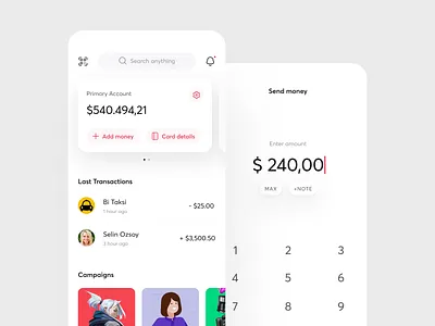 Ininal – Overview 4px app clean ininal mobile spacing ui ux white