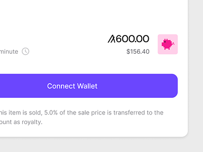 UI Experiment card connect crypto interface shadow ui wallet white