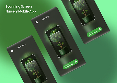 Scanning Screen For Nursery Mobile App branding graphic design logo motion graphics ui