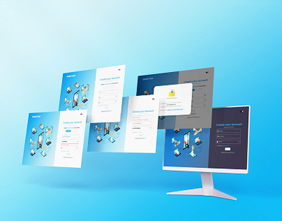 Register Flow Design ui ux web design