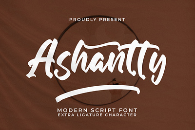 Ashantty - Modern Script Font graphic