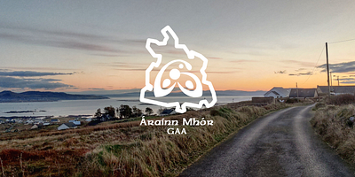 Árainn Mhór GAA Crest branding gaeilgefootball logo vector