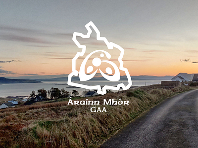 Árainn Mhór GAA Crest branding gaeilgefootball logo vector