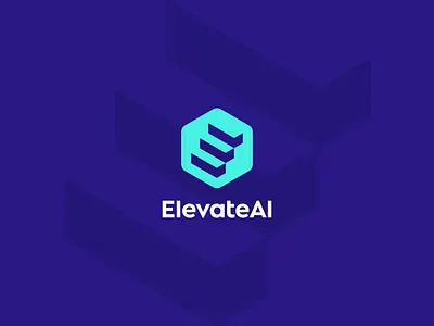 Geometric Logo Design - E letter, Stairs, Hexagon, AI ai logo analytics artificial intelligence design e logo ecommerce finance logo financial fintech geometric logo icon logo logodesign modern logo negative space saas software logo symbol tech technology