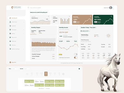 Equestrian Club Dashboard club dashboard equestrian slots time slots ui user experience user interface ux