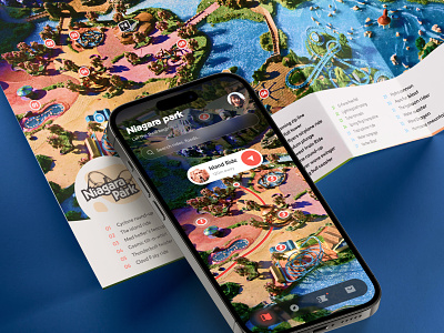 Niagara Park: Amusement Park App amusement amusement park amusement park app app app design app ui design disneyland enjoyment fun mobile mobile app rides theme theme park ui ui design