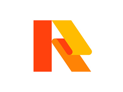 R + fold concept ( for sale ) app blockchain branding fintech flow fold folded icon letter logo mark monogram paper r technology web3