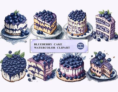 Blueberry Cake Watercolor Clipart blueberry cake clipart design digital art digital download graphic design png watercolor watercolor bakery watercolor blueberry cake watercolor blueberry cake png watercolor cake clipart watercolor cake png watercolor clipart watercolor illustration watercolor painting