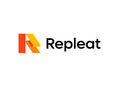Repleat logotype ( for sale ) blockchain branding crypto fintech flow foil fold folded icon logo monogram paper pleat repleat technology web3