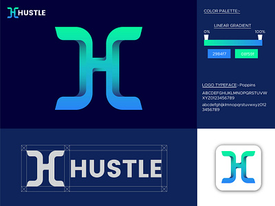 Hustle - Logo Design, H logo Design by Atik Mansur on Dribbble