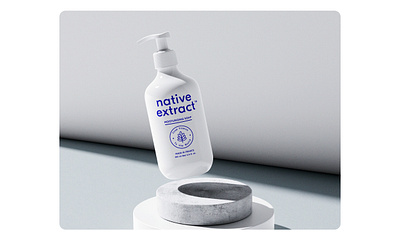 Native Extract™ • Brand Identity + Packaging Design abstract artdirection beauty brand identity branding cosmetics creative direction minimal modern skin skincare