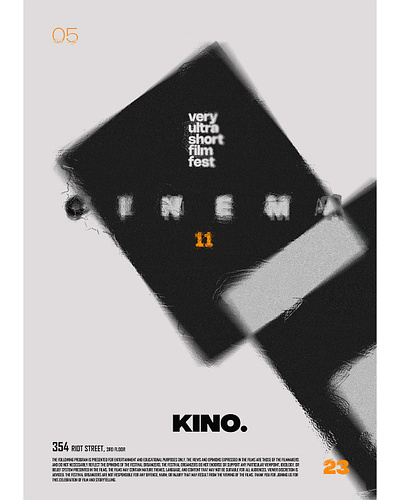 VUSFF \\ very ultra short film festival poster film festival poster poster art poster design