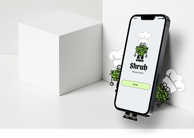 Shrub: AI Recipe Chatbot artificial intelligence bot branding chat design illustration mobile interface recipe ui ux vector