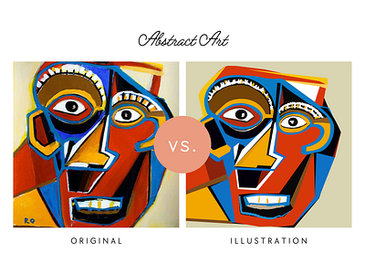 Illustration abstract art | Picasso Abstract Art design illustration