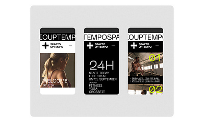 SPAZIO UPTEMPO • Brand Identity + App abstract app art direction brand identity branding design graphic design minimal modern workout