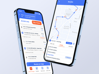 Public Transportation app app application blue design illustration mobile mobileapp public transportation ui uidesign ux uxdesign