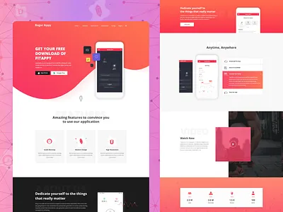 Bogor | App Landing Web Design app app landing page app landing template app store business clean app landing clean design creative design dribbble 2023 dribbble best shot dribbble trend 2023 logo modern portfolio ui vector web web app website