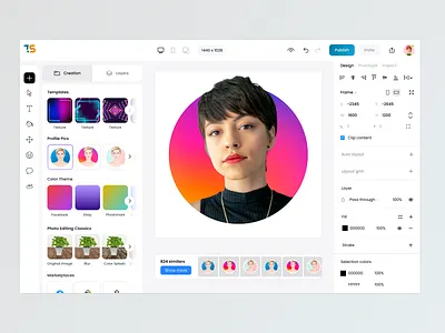 Tribu (Photo Editor Web - Tool) concept design design graphic design home screen illustration logo sharma strap sumit tribu trime studio ui ux vector web apps