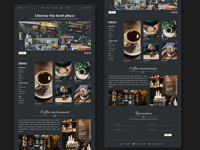 Coffee Landing page (website) 3d animation app branding car design graphic design illustration logo ui