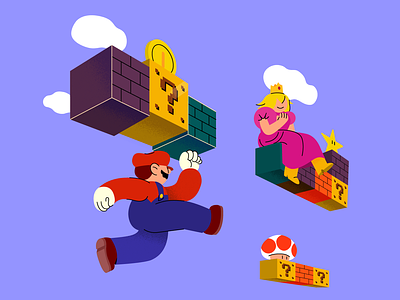 Mario bounce chara character design guy illustration mario nintendo