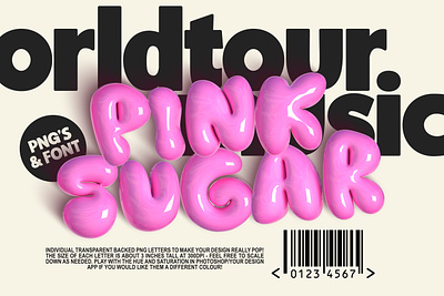 Pink Sugar PNG letters & Font 3d 80s 90s awesome balloon bubble font fun letters party photoshop pink pop poster retro shiny type typography y2k