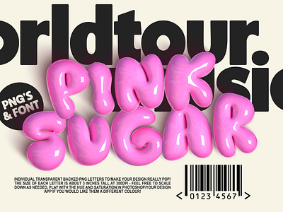 Pink Sugar PNG letters & Font 3d 80s 90s awesome balloon bubble font fun letters party photoshop pink pop poster retro shiny type typography y2k