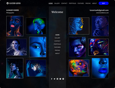 Photographer's portfolio website design design nft photographer portfolio ui ui design web design website