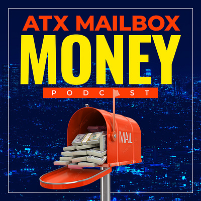 ATX MailBox Money branding design graphic design illustration podcast design vector
