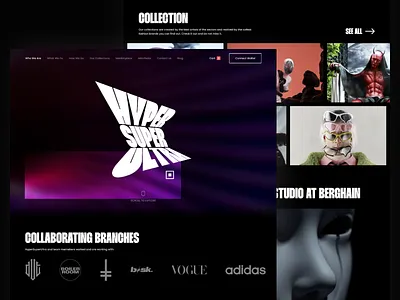 Hypersuperultra - NFT Project binance bitcoin collection crypto design digital ethereum marketplace metaverse mint nft project ui ui ux wallet web website concept website design