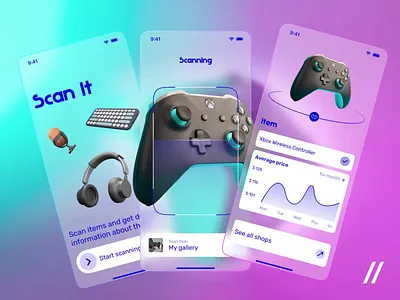 Item Scanner Mobile IOS App android animation app app design app interaction dashboard design design ui ecommerce ios mobile mobile app motion online scan scanner statictics ui uiux ux