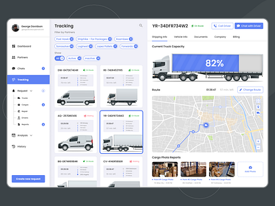 Delivery App Dashboard Design admin panel admin panel design courier app courier delivery app dashboard dashboard design delivery app logistics app mobile app parcel app parcel delivery app transportation app ui ui design