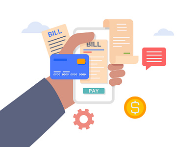 Mobile pay of utility, bank, restaurant and other bills 👇🏼 payment