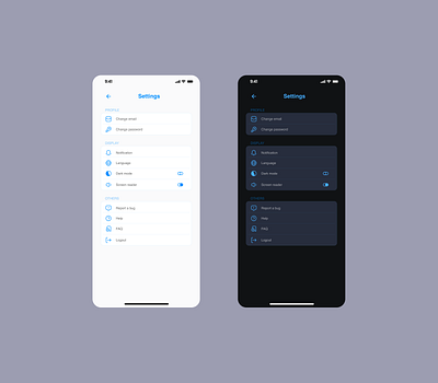 Settings #dailyui007 daily ui daily ui 002 design ui uiux