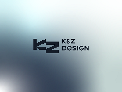 K&Z design Logo branding clean design graphic design k logo kz logo logo minimal modern monogram studio ui ukraine vector z logo